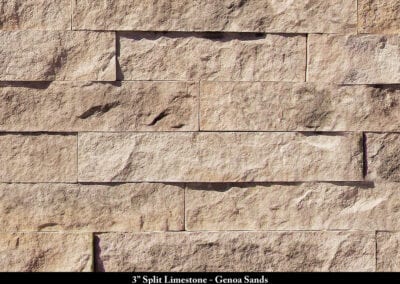 3in Split Limestone Stone Veneer Genoa Sands