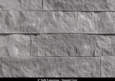 6in Split Limestone Manufactured Stone Summit Grey