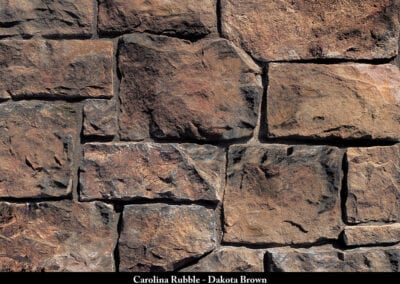 Carolina Rubble Manufactured Stone Dakota Brown