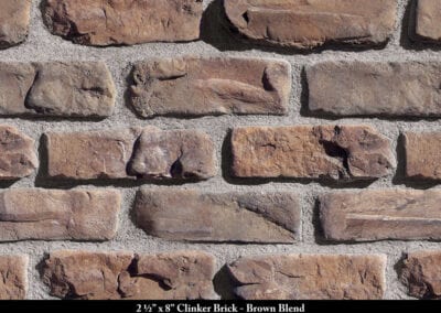 Clinker Brick Thin Brick Veneer Brown Blend