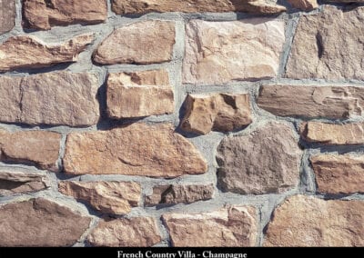 French Country Villa Stone Veneer Champagne