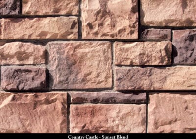 Country Castle Manufactured Stone Sunset Blend