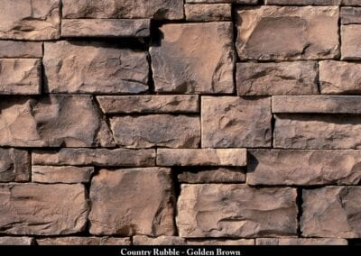Country Rubble Manufactured Stone Golden Brown