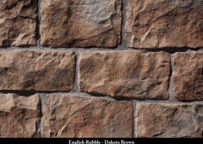 English Rubble Manufactured Stone Dakota Brown