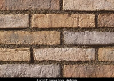 Roman Brick Manufactured Stone Ambrosia