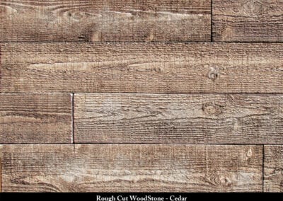 Rough Cut Wood Stone Manufactured Stone Cedar