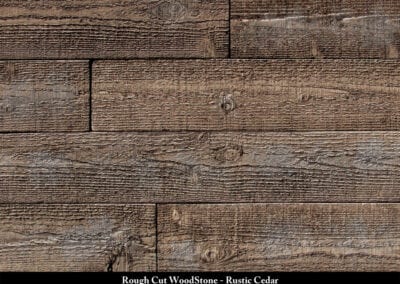 Rough Cut Wood Stone Manufactured Stone Rustic Cedar